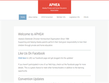 Tablet Screenshot of aphea.org